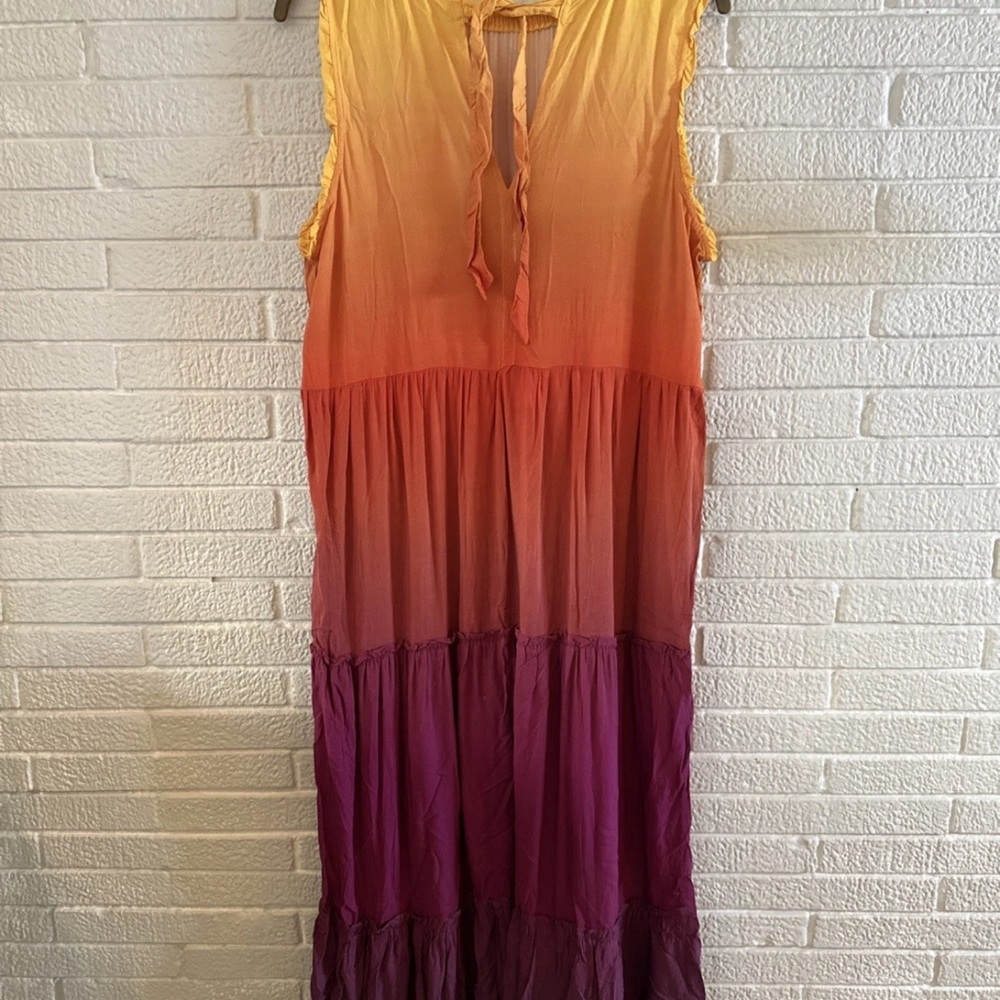 MATILDA JANE OMBRE Sleeveless Maxi Dress L - Picture 5 of 7